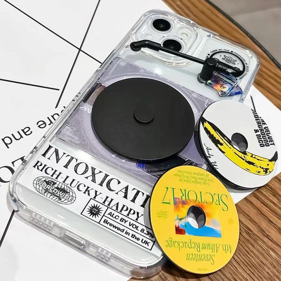 IPhone 14 Pro Max Ins Style Pouzdro na telefon s designem gramofonové desky