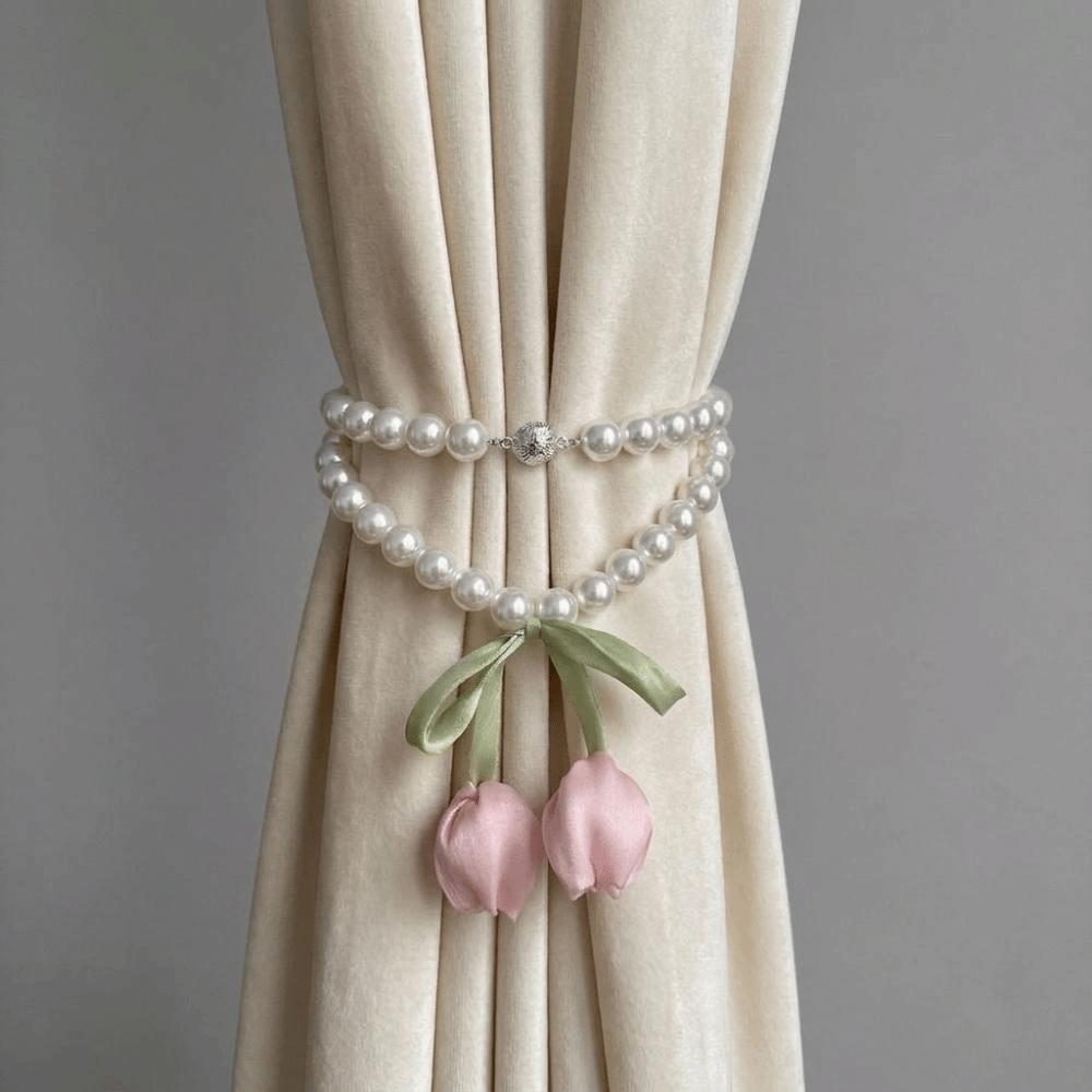 Romantic Magnetic Curtain Buckle Decorative Curtains Tie Rope  Dining Room