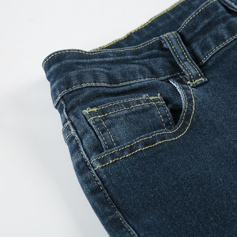 Plant Printed Embroidery Y2K Flare Jeans Women Vintage Skinny Boot Cut Trousers Fashion Street 2000s Denim Pants Fall