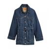 Womens/Ladies Denim Flap Pocket Trucker Jacket