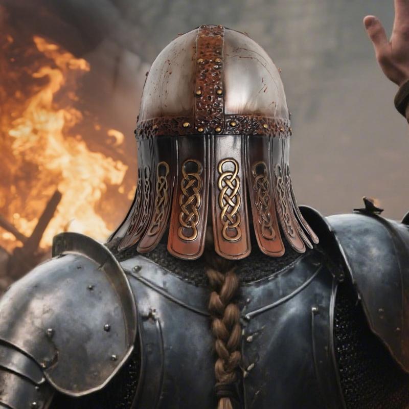 Medieval Renaissances Barbute Plastic Knights Templars Crusader Armour Helmet Halloween Costume Props Half Face Mask