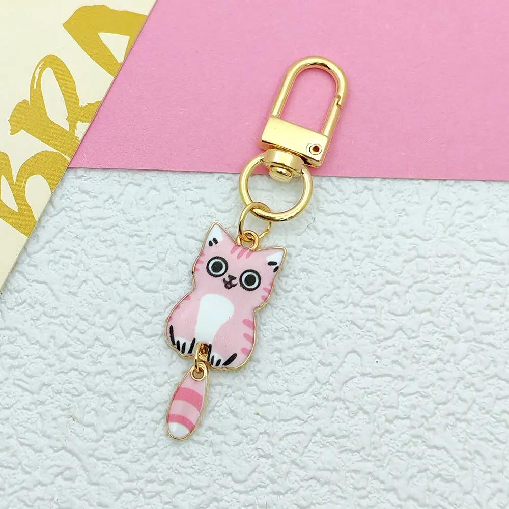 Cute Little Cat Series Cartoon Animal Backpack Decoration Pendant Keychain Accessories Creative Fashion Jewelry Pendant Gift