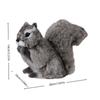 Premium Artificial Simulation Fur Squirrel Figurines Lifelike Faux Fur Animal Figurines Lovely Cute Plush Toy Desktop