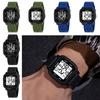 Square LED Electronic Wristwatch Waterproof Men's Digital Watch Fashion Sports Watch  Men