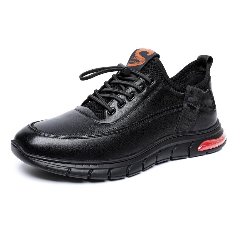 Leather men's shoes winter tide shoes new fashion velvet first layer cowhide men's sports and leisure leather shoes men