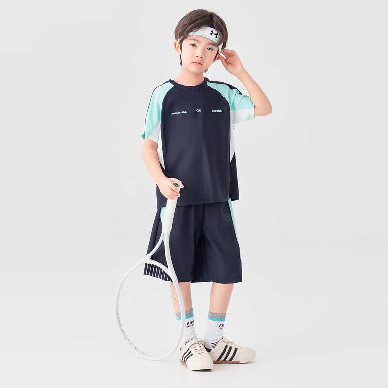 Boys' Color-Block Mesh Quick-Dry Sports Set