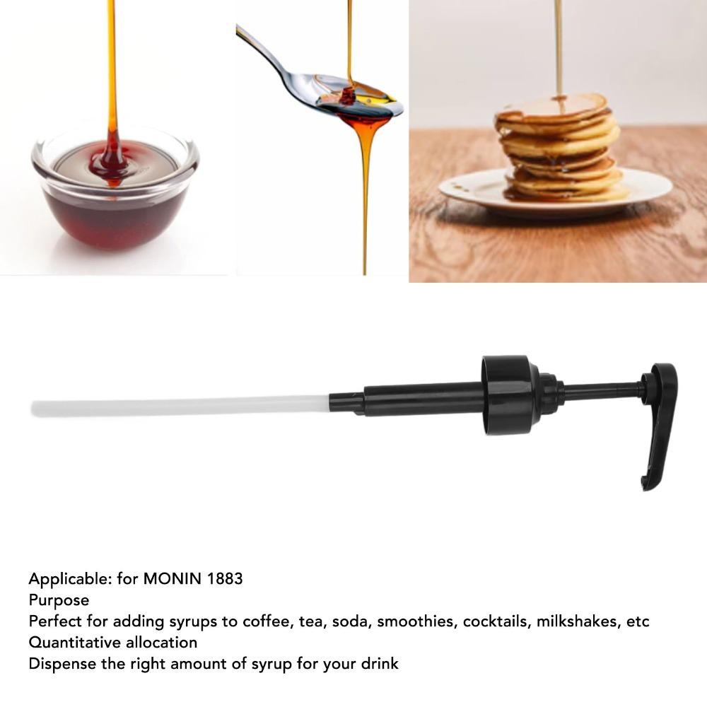 Leakproof Design Syrup Pressure Pump Black Sauce Bottle Pump Pump Nozzle  Home