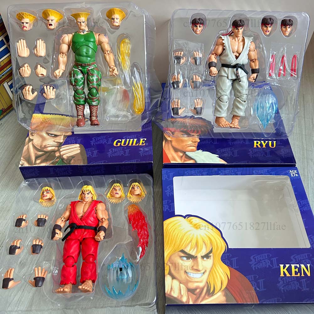 Ultra Street Fighter Ken Masters Storm Toys USFII: The Final Challengers Guile Ryu Ken Action Figure Model Toy Joint Movable
