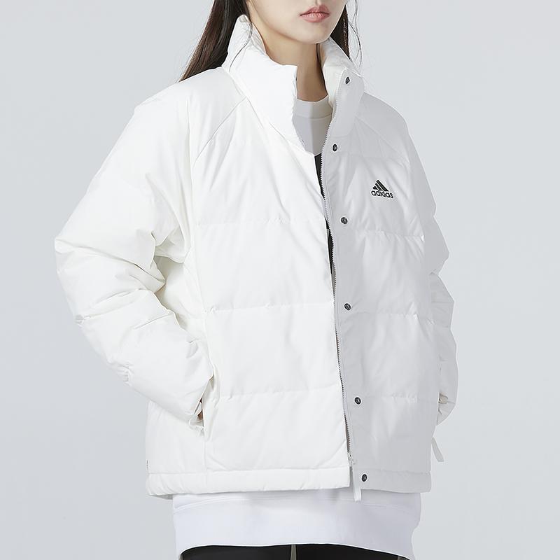 Adidas Sports Casual Windproof Solid Color Down Jacket Women Outerwear White HG6281