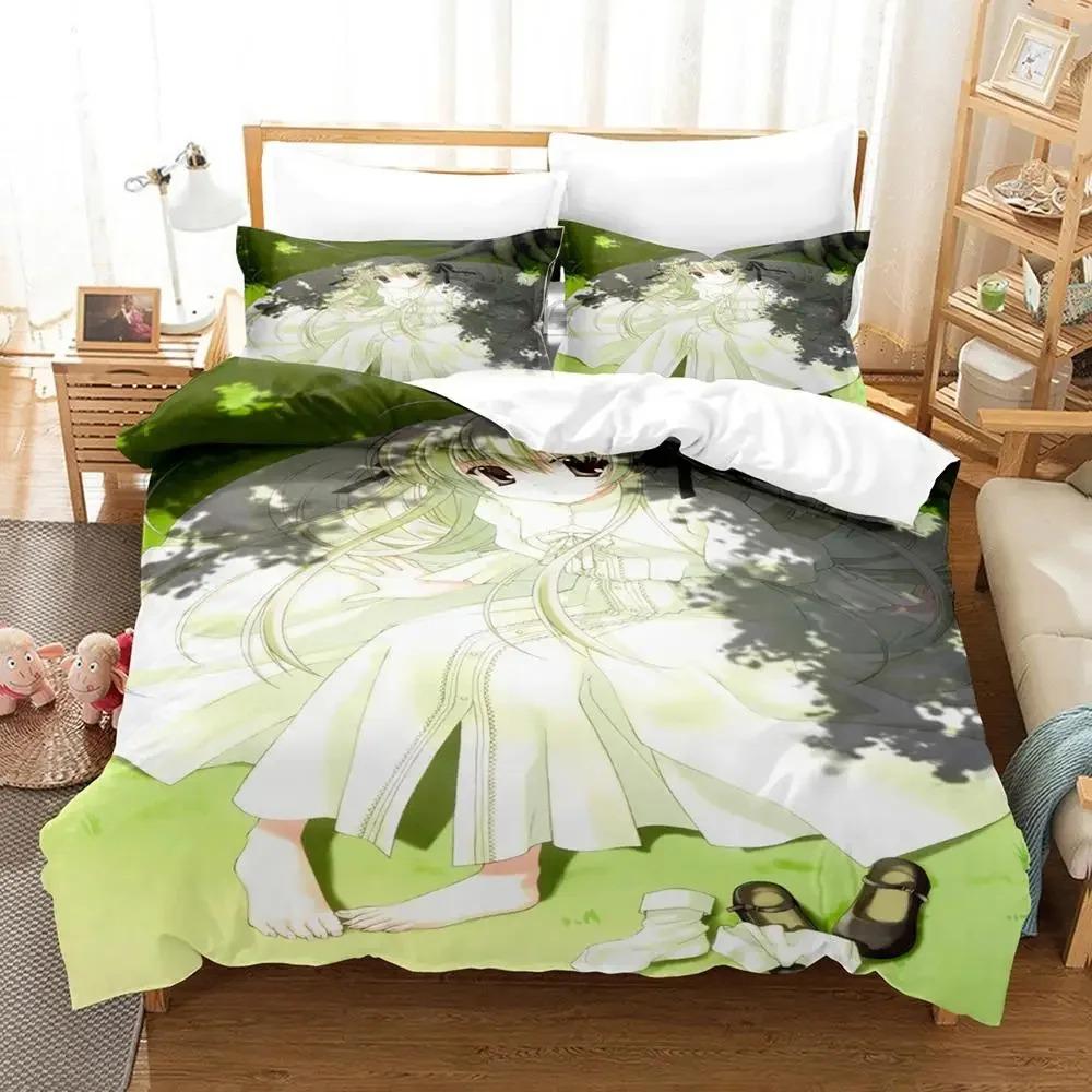 Anime Yosuga No Sora Kasugano  Bedding Set Boys Girls Twin Queen Size Duvet Cover Pillowcase Bed Kids Adult Home Textileextile