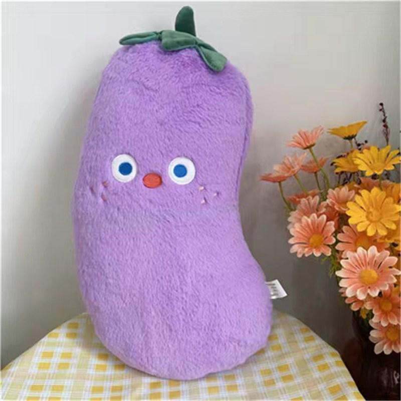 Real Fruit & Veggie Peach Pillow – Cute Office Sofa Back Support & Birthday Gift