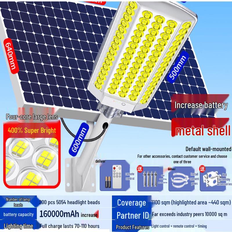 Jun Ding Ying High-Power Split Solar Outdoor LED Light