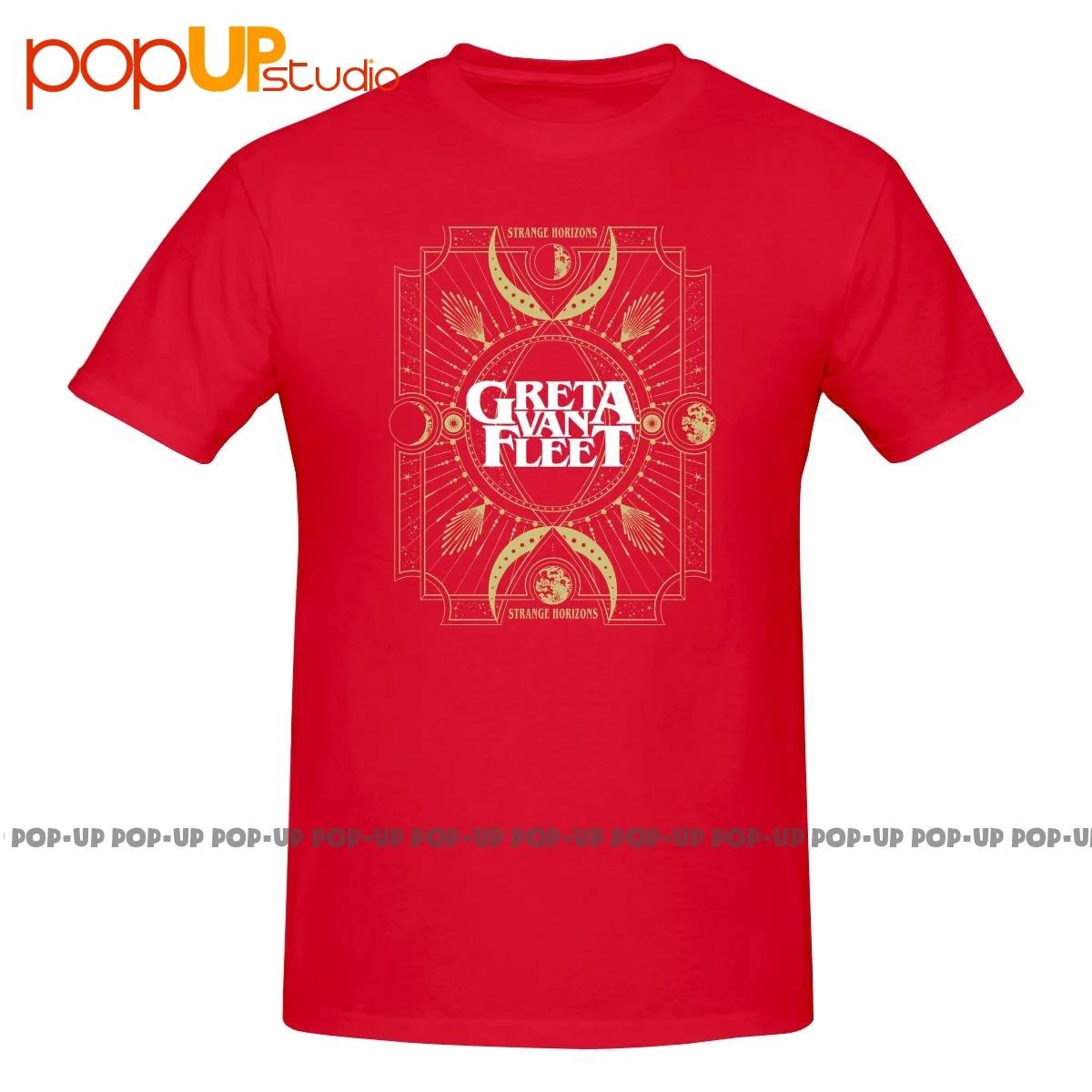 Greta Van Fleet Strange Horizons 2021 Tour Shirt Tshirt Tee Pop Trendy Natural Best Quality S