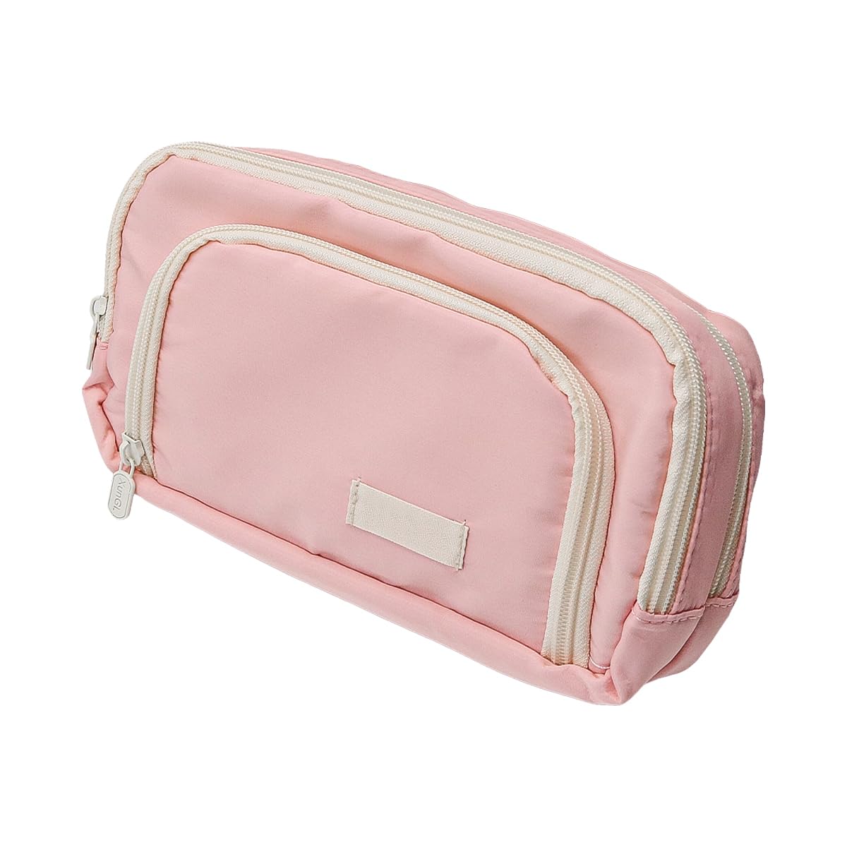 

Пенал большой вместимости с 3 отделениями, портативный пенал-органайзер для канцелярских принадлежностей на молнии для розового [NUZAMAS] пенала, пенала, косметички, розовый