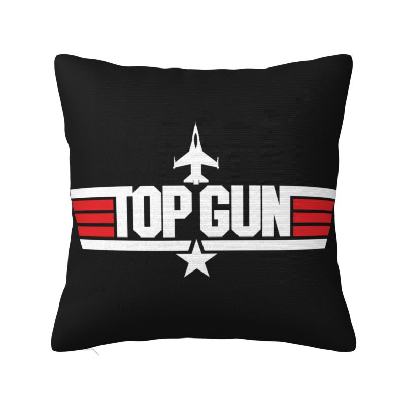 Tom Cruise Maverick Film Top Gun Cushion Covers Soft Luxury Pillow for Sofa
