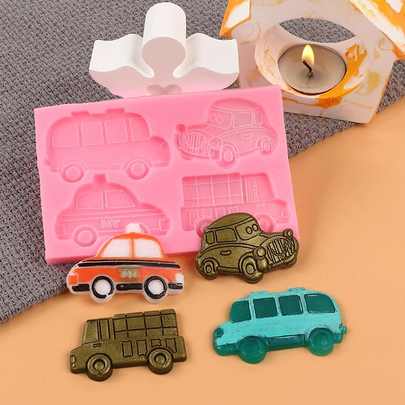 WTEMPO Car Transportation Tools Shaped Silicone Molds Kit Scented Candles Soaps DIY Crafts Making Molds Resin Casting Molds for Beginners and Lovers
