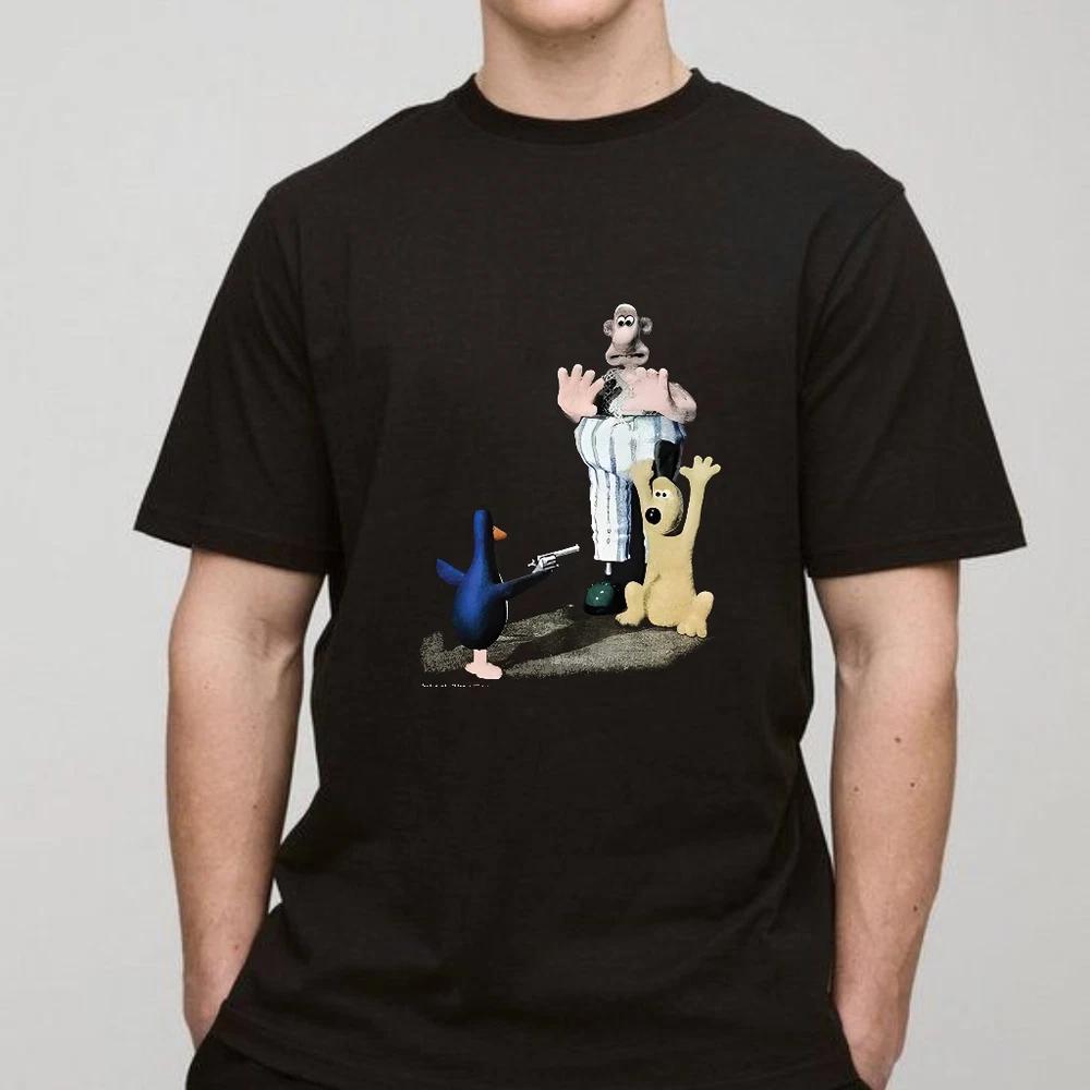 Wallace gromit 1989 cartoon graphic tshirt mens womens casual top S
