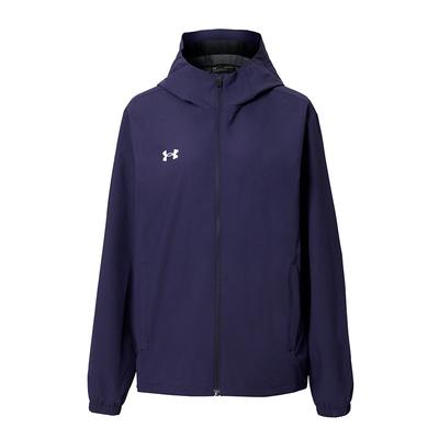 Windproof Water-Repellent Hooded Zipper Long Sleeve Jacket Unisex Jackets Navy-Blue 25500401-409