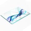 Decorative Glass Chopping and Serving Board Abstract Waves 80x52 Cm
