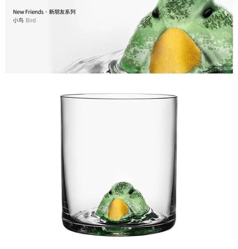 Nové Přátele Sklenice na Whiskey Barevná 3D Zvířecí Hlava Sklenice na Víno Severský Styl Medvěd Sklenice na Vodu Pták Šálek na Kávu Pivní Půllitr Dropshipping