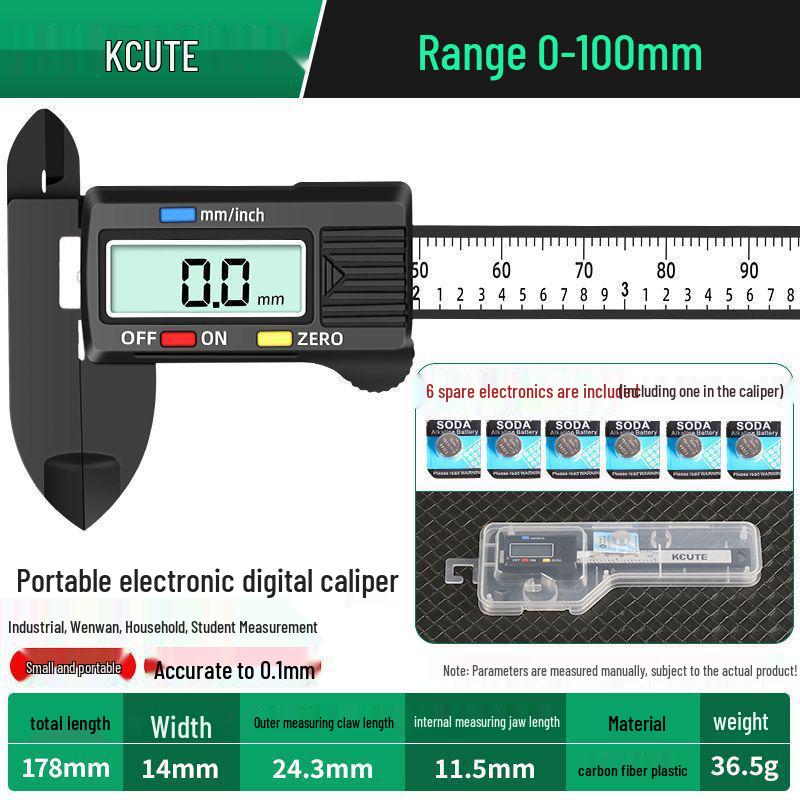 High-Precision Digital Vernier Caliper for Jewelry and Jade Measurement