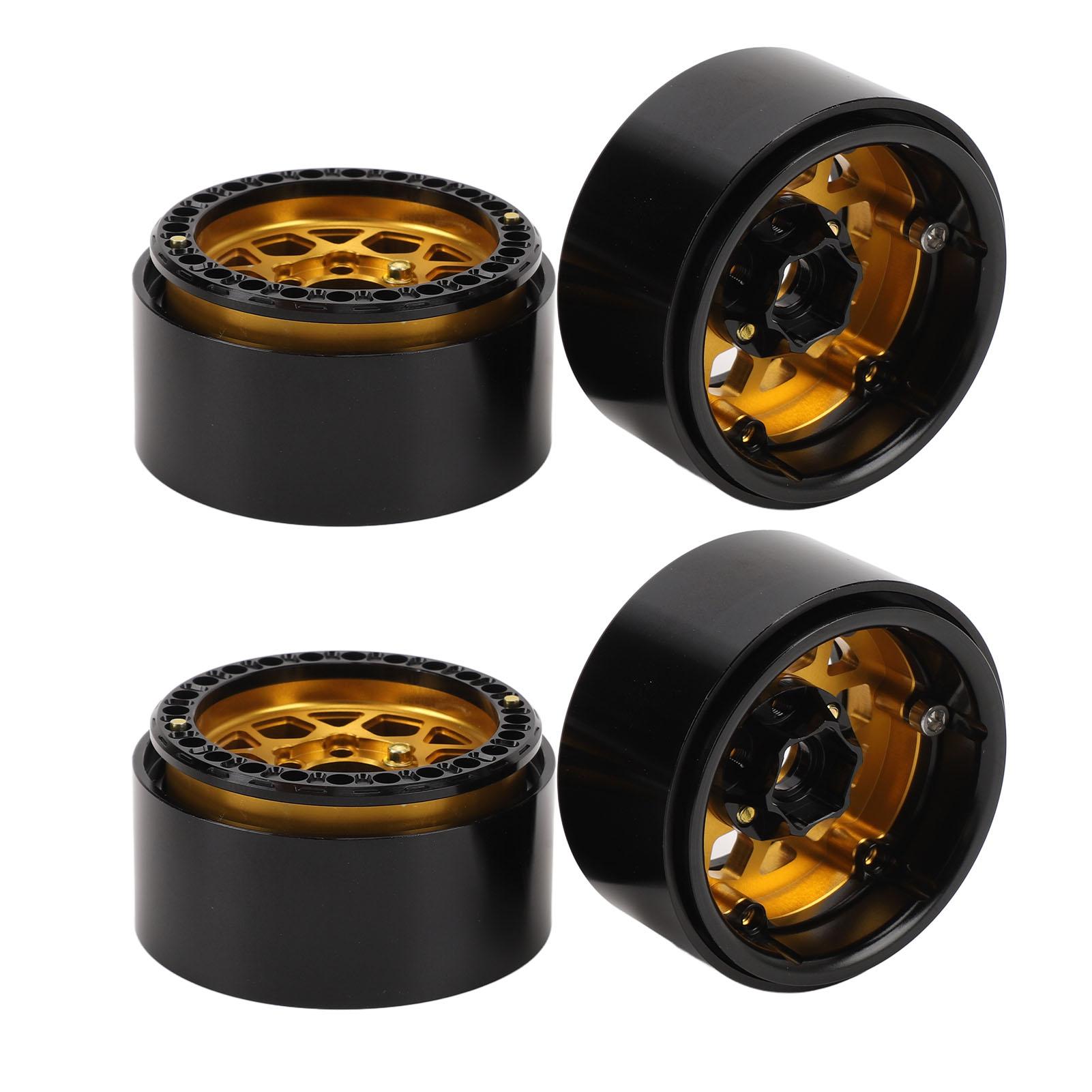 

4 шт. 1,9-дюймові RC колісні маточини Алюмінієві сплавні колісні диски Beadlock Заміна для автомобіля масштабу 110