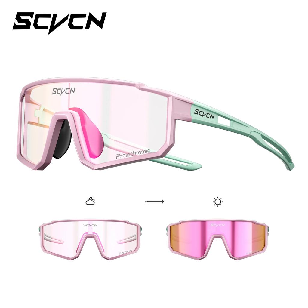 SCVCN Kids Polarized Cycling Sunglasses Sports Photochromic UV400 Boy Baseball Glasses Outdoor Eyewear Running Hiking Sunglasses