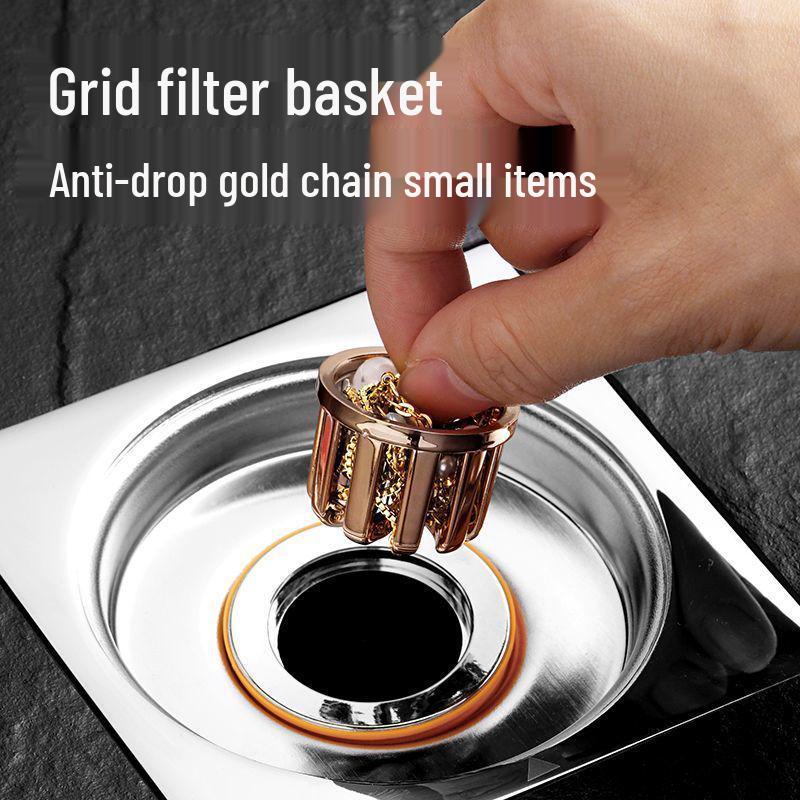 Universal Anti-Odor Floor Drain Core: Anti-Backflow, Anti-Clogging, Insect-Proof, Quick Drainage for Toilets & Bathrooms.