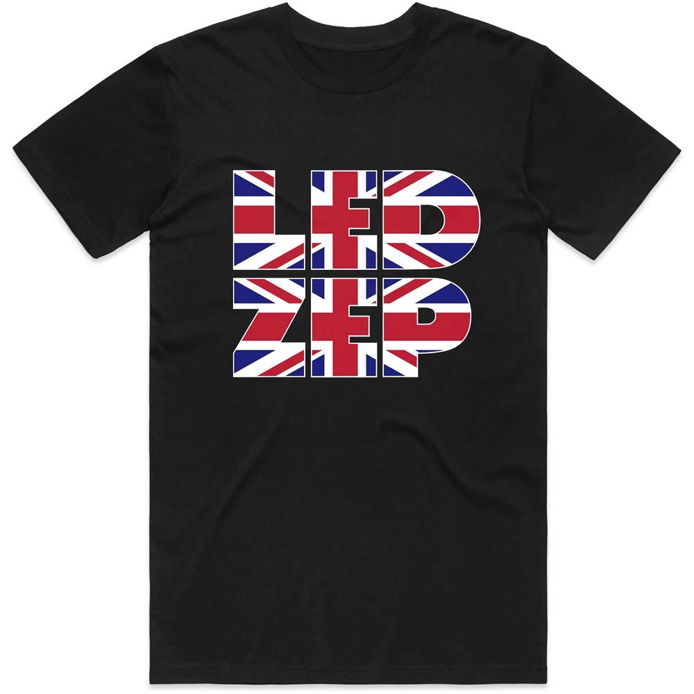 Led Zeppelin Unisex Tshirt Union Jack Type S