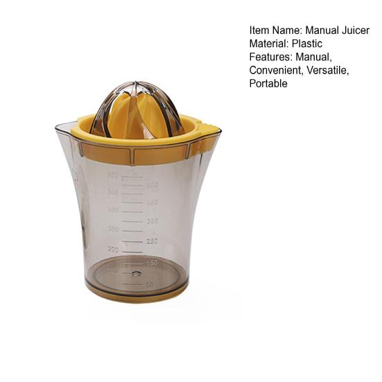 Manual Juicer with Scale And Hand Press Portable Fruit Juicer for Citrus Oranges Lemons Handheld Lemon Squeezer for Kitchen