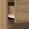Nightstand Oak Effect Handcrafted 40 x 35 x 50 cm Engineered Wood