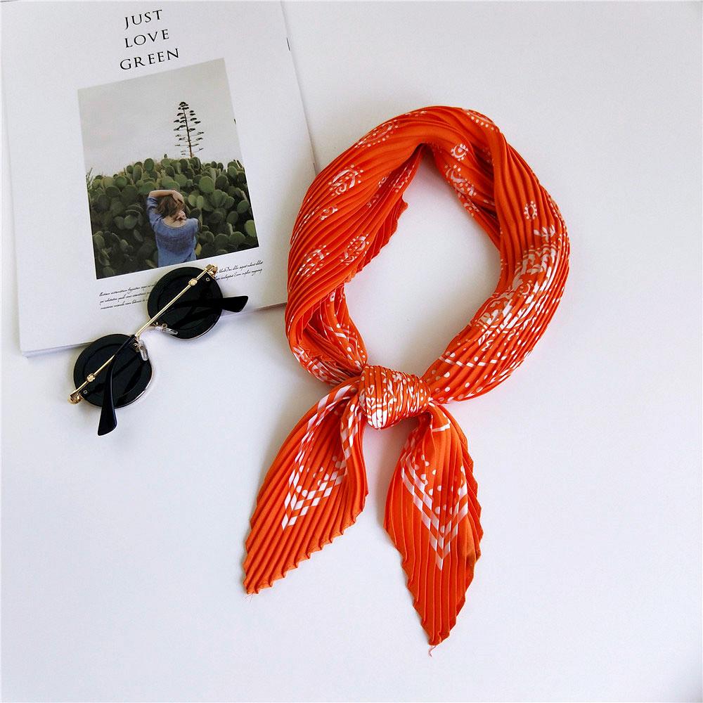 Decorative Simple Texture Silk Scarf Women'S New Style Spring And Autumn Summer Fashion Versatile Headscarf Work Scarf