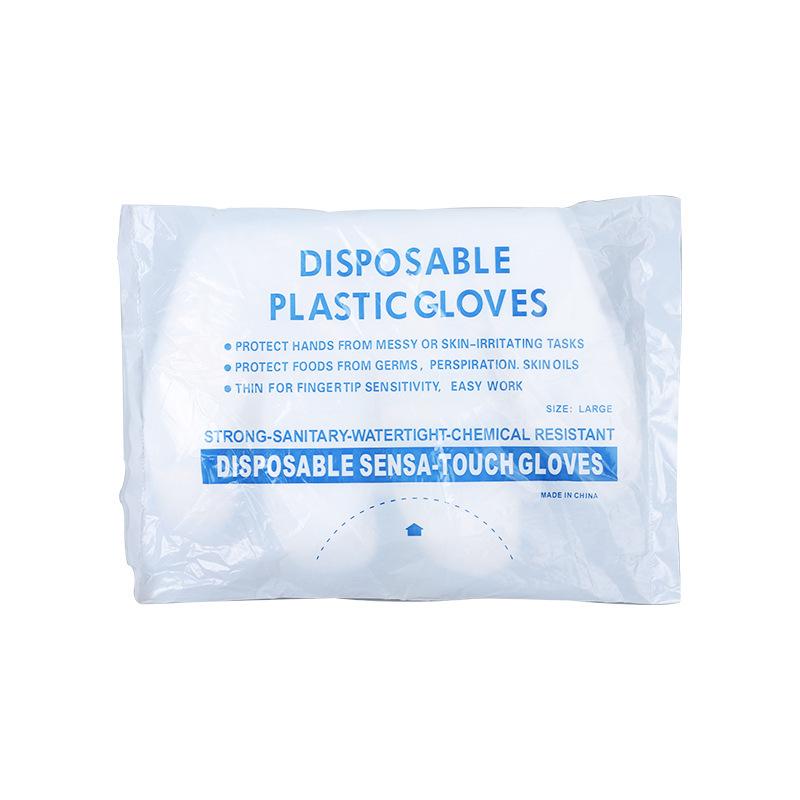 100pcs Disposable Gloves Food Grade Plastic Transparent Gloves for Restaurant Fried Chicken Pizza Gloves Kitchen Tableware
