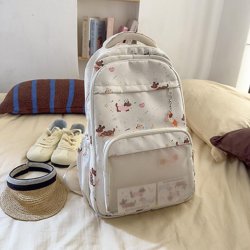 Fashion Versatile Simple Backpack Women's Premium Sense Foreign Style School Bag Large Capacity High Value Backpack Women