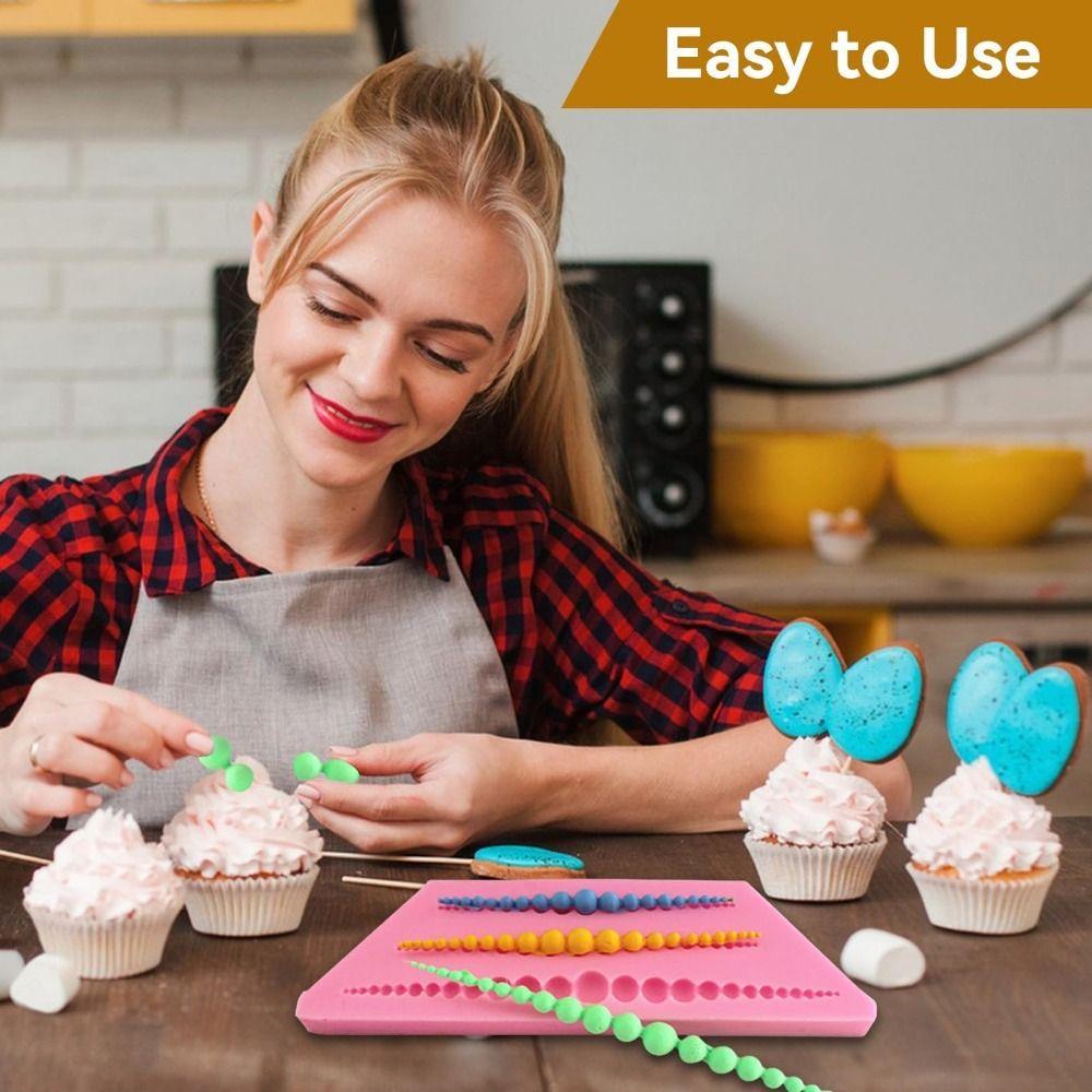 Silicone Cake Border Mold Heat Resistant Chocolate Mold Durable Fondant Mold Cake Decorating