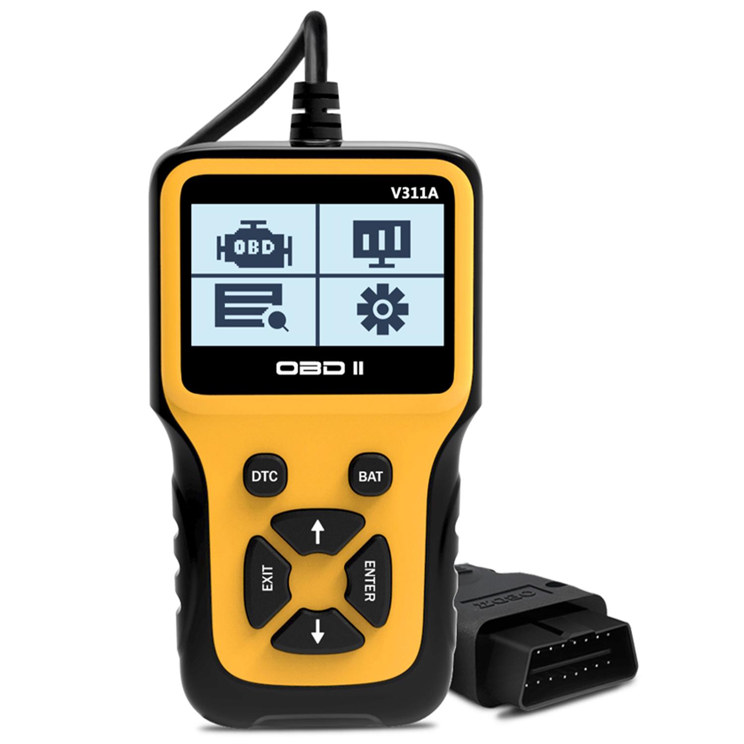 

Сканер OBD2 Считыватель кодов автомобиля Считыватель кодов неисправностей двигателя Универсальный инструмент для диагностики автомобиля для проверки света двигателя для всех автомобилей с протоколом OBD II с 1996 года