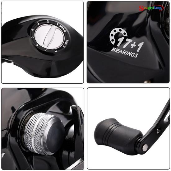 18BB Baitcasting Reels 7.2:1 Left/Right Hand Front Drag Spinning Reel Casting Fishing Reel