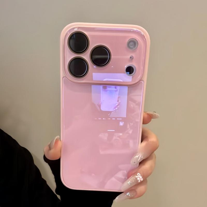 Luxury Candy Color Tempered Glass Camera Protection Case for iPhone 17 16 15 14 13 12 Pro Max Shockproof Bumper Hard Back Cover
