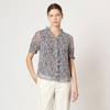 BCBG Printed V Neck Blouse B4m5b438
