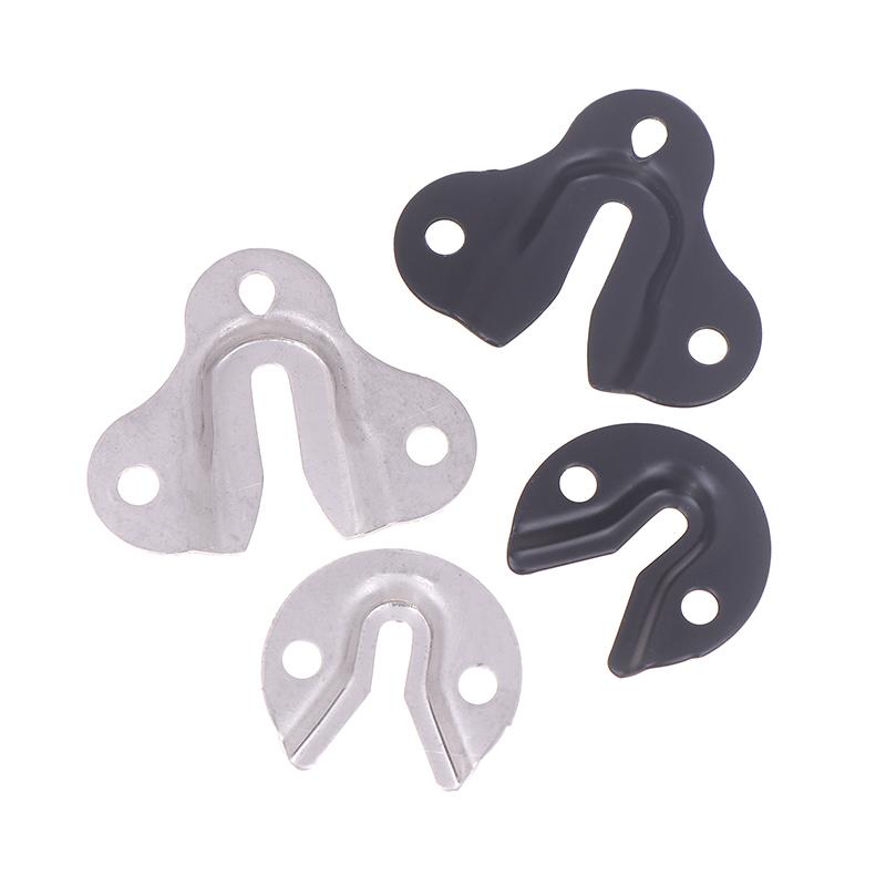 10 Pcs Plate Hangers Flush Mount Bracket Furniture Hooks Coat Picture Frame Shelf Iron Stands Invisible Wall Hanging Plate
