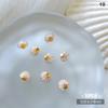 Alloy Pearl Shell Nail Art Supplies Irregular Color Seashell 3D Nail Flakes Seashell Slices Decoration Diy Nail Accessories