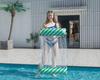 Inflatable Hammock with Net, Foldable Backrest, Floating Lounge Chair, Water Bed Sofa.