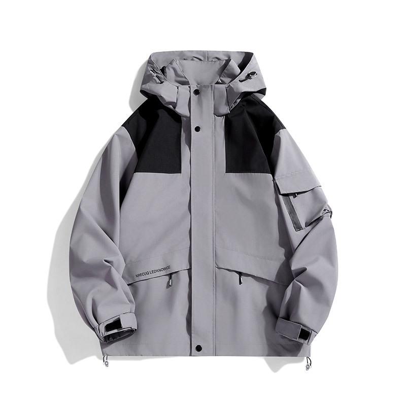 

Outdoor Single-piece Windbreaker Jacket Waterproof and Windproof Couple Mountaineering Clothing Men s Sports Functional Jacket Men s Clothing 5XL