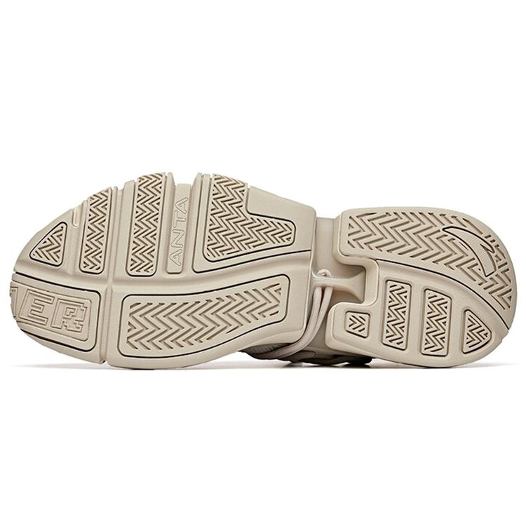 Anta Player 3 Low Basketball Shoes Men Sneakers Linen-Gray 912031657-3