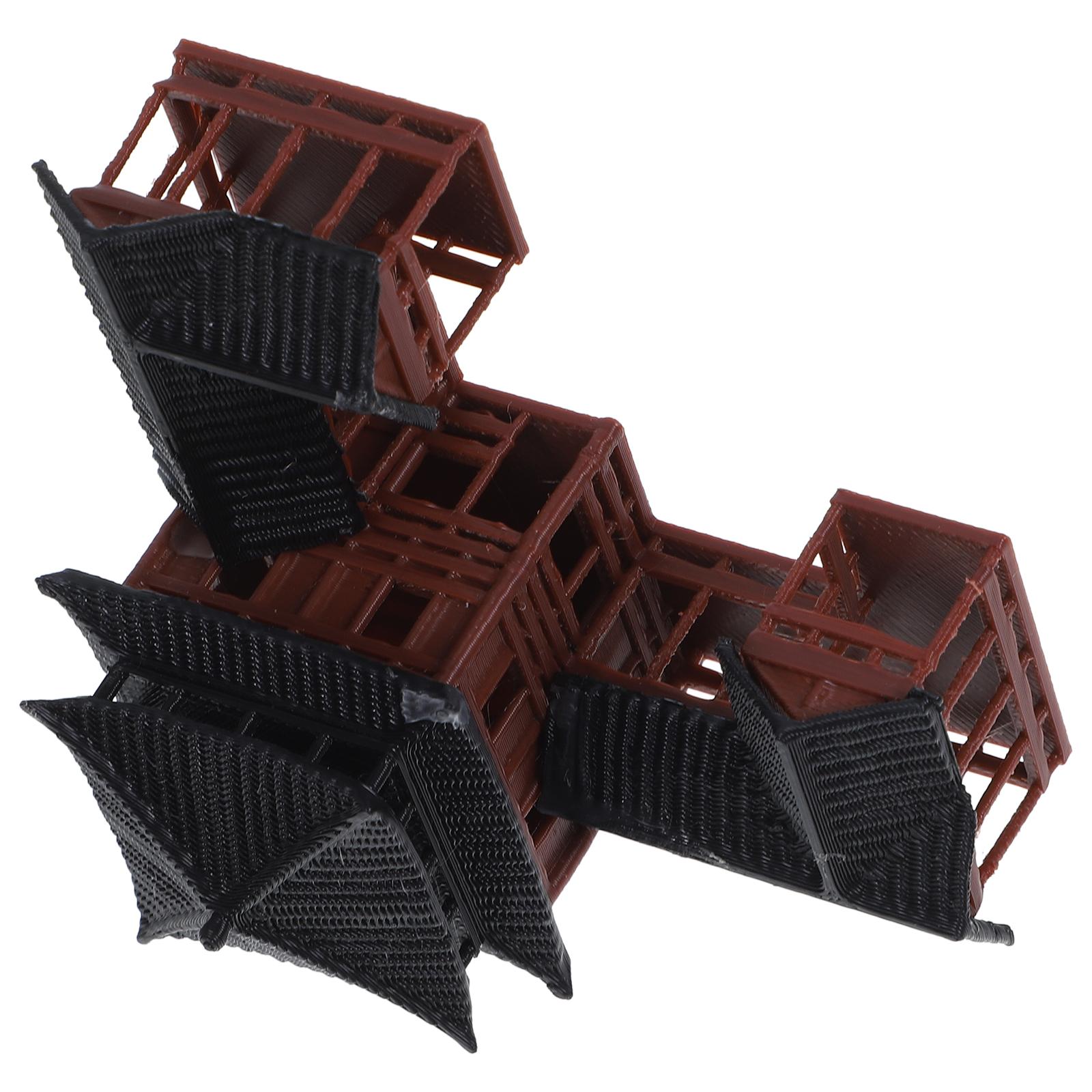 Миниатюрная модель статуи китайской гостиницы, садовые статуи, декор традиционного здания, поделки для двора, настольное украшение гостиницы 6.00X6.00X4.00CM