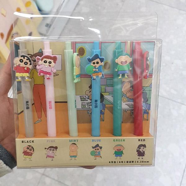 

Shin-chan Knock Type Color Gel Pen Set 0.38mm 6P One thing