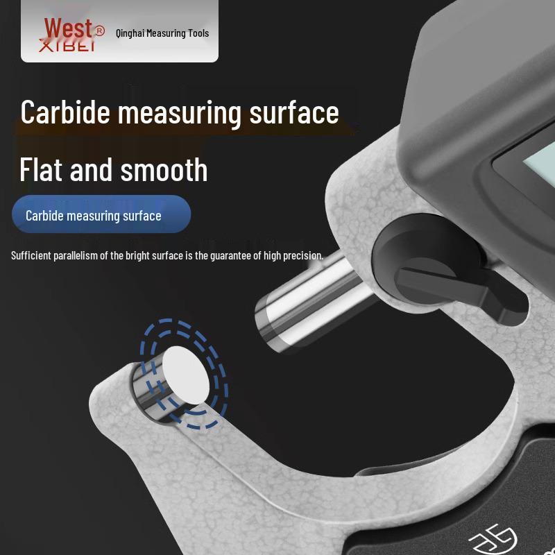 High-Precision 0.001mm Blue Digital Micrometer 0-25mm