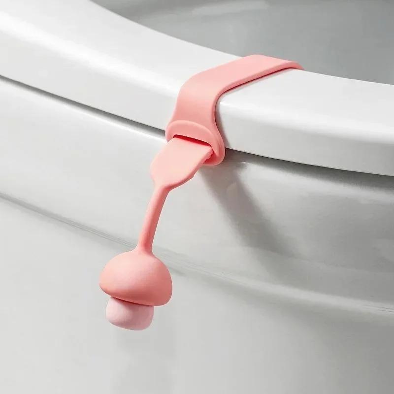 

Toilet Seat Cover Lifter Seat Handle Holder Toilet Lid Lift Tool Seat Ring Flapper Bathroom Closestool Handle рожевий