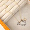 High-Quality Full-Diamond Butterfly Four-Leaf Clover Necklace For Female Niche High-End Girlfriends