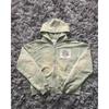Mens 3D Printed Cropped Hooded Zip-Up Sweatshirt Loose Fit Casual Long Sleeve Pullover Winter